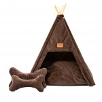 TeePee stan Golden dog 75 x 75 x 90 cm - hnedý